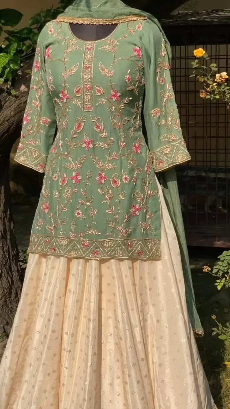 Sage green kurti